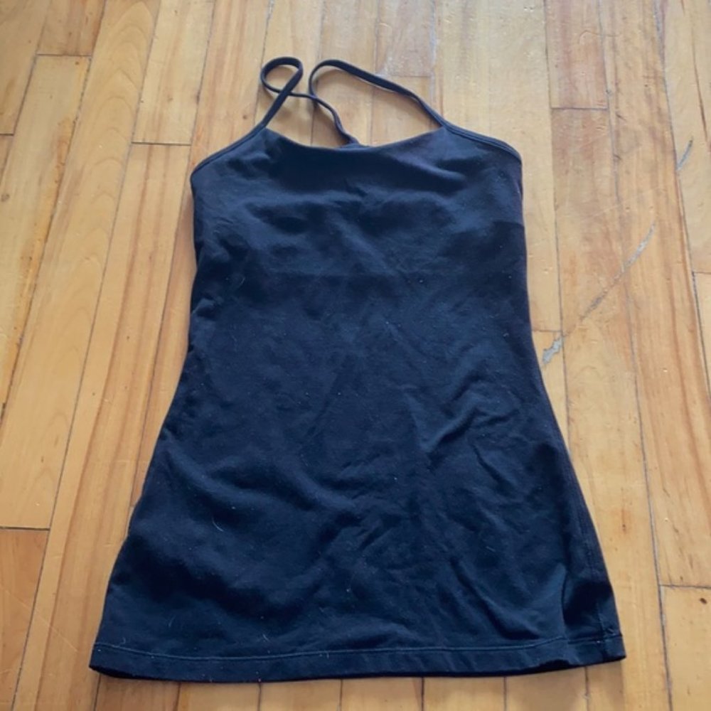 Power y tank top with built in bra